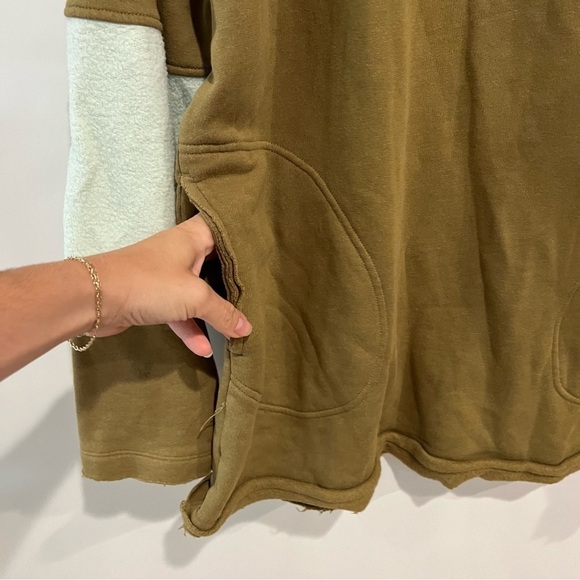 Free People Jordan Color Block Pullover Sweatshirt Fleece Top - Picture 4 of 11